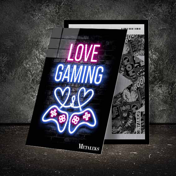 neon lamp love gaming