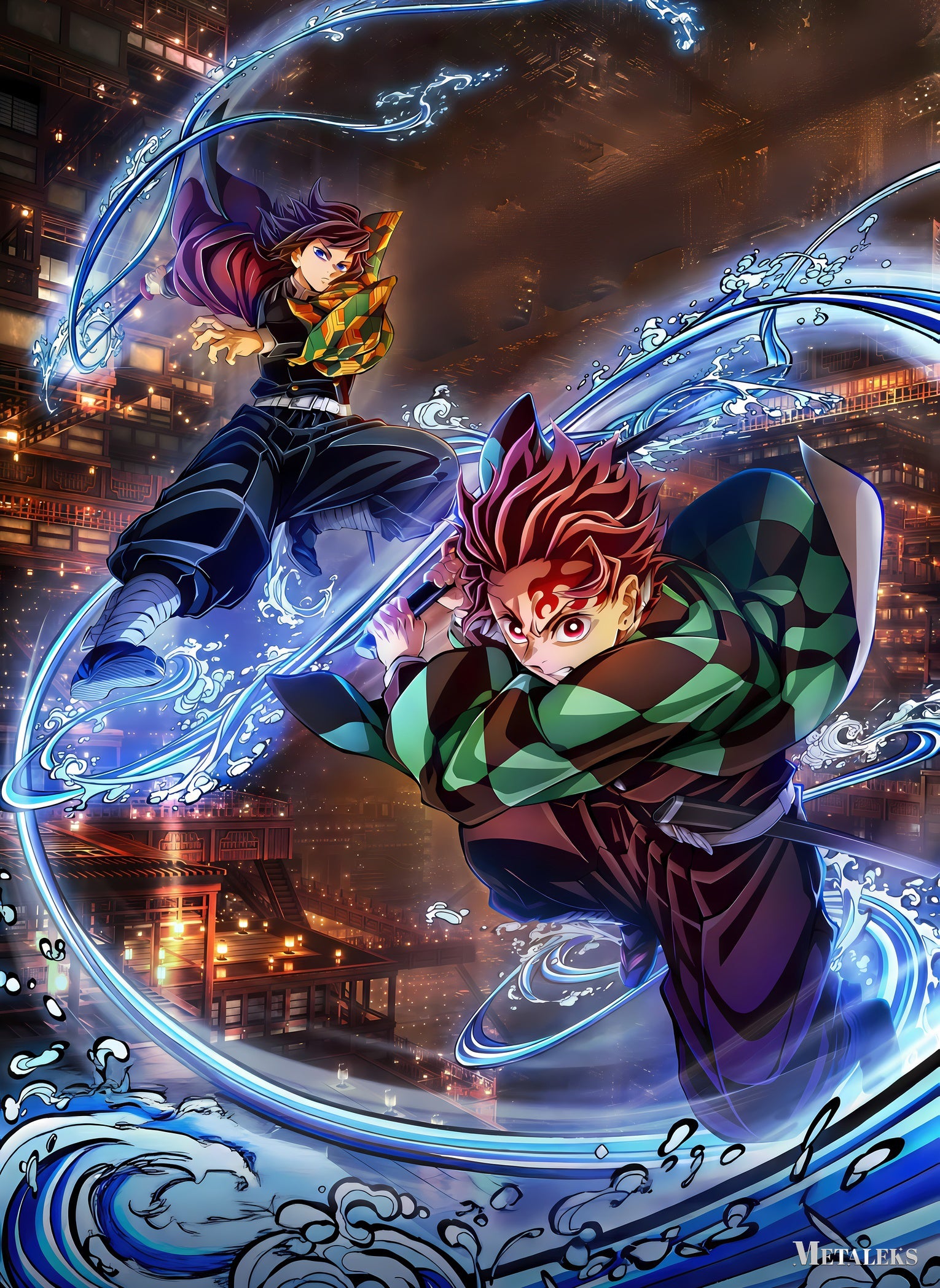 Demon Slayer Kimetsu no Yaiba Tanjiro Kamado Giyu Tomioka L0801-25