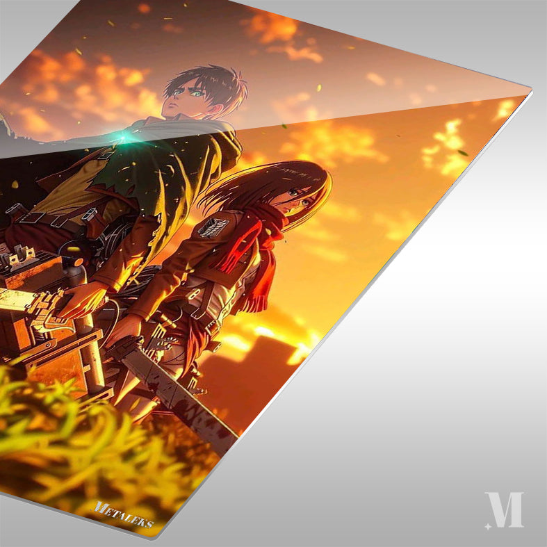 Eren Yeager Mikasa Ackerman Attack on Titan 01  A0717