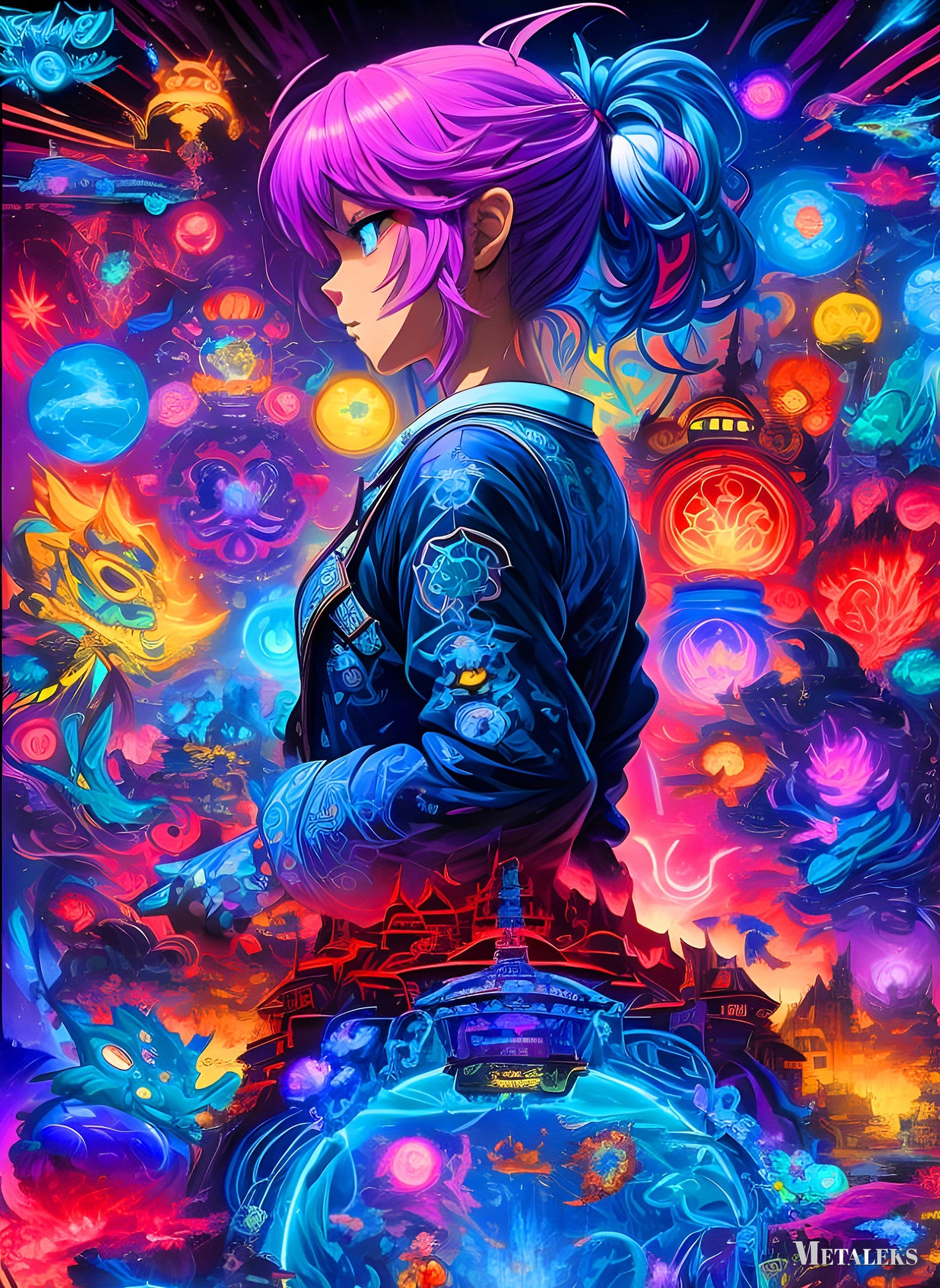 Ghost in The Shell Neon Color