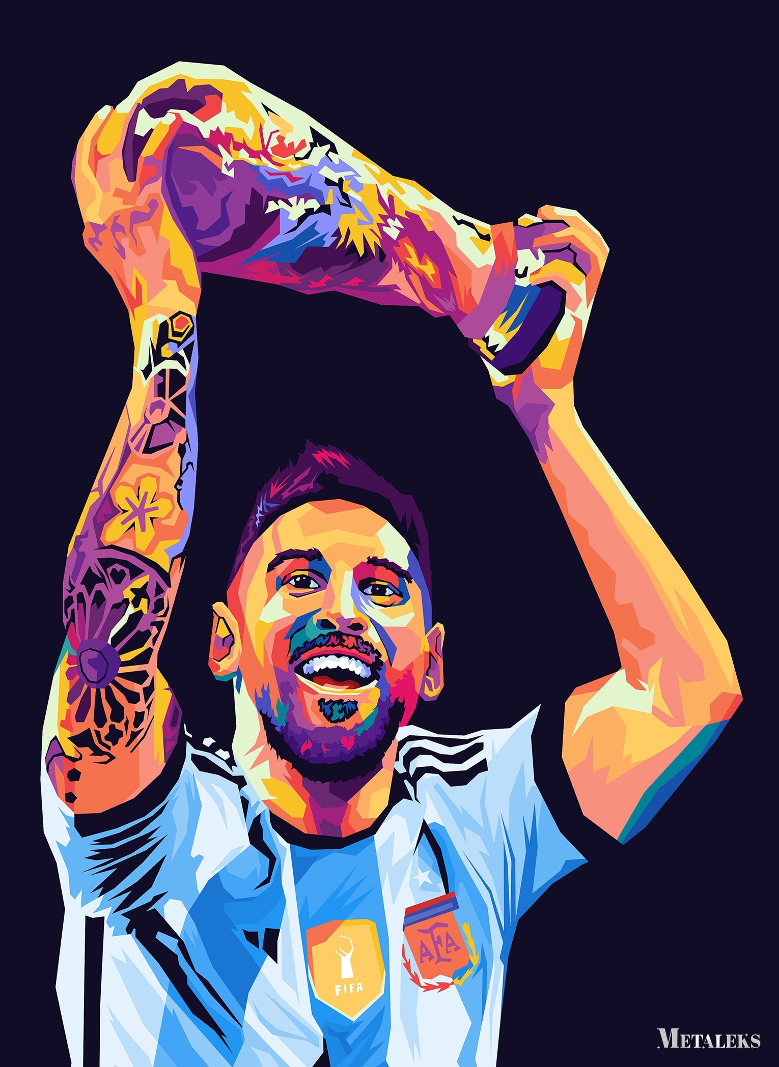 Messi In Wpap Style