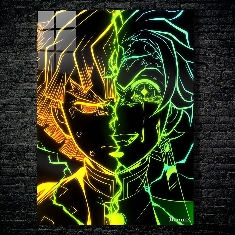 Tanjiro-Zenitsu neon H0729-25