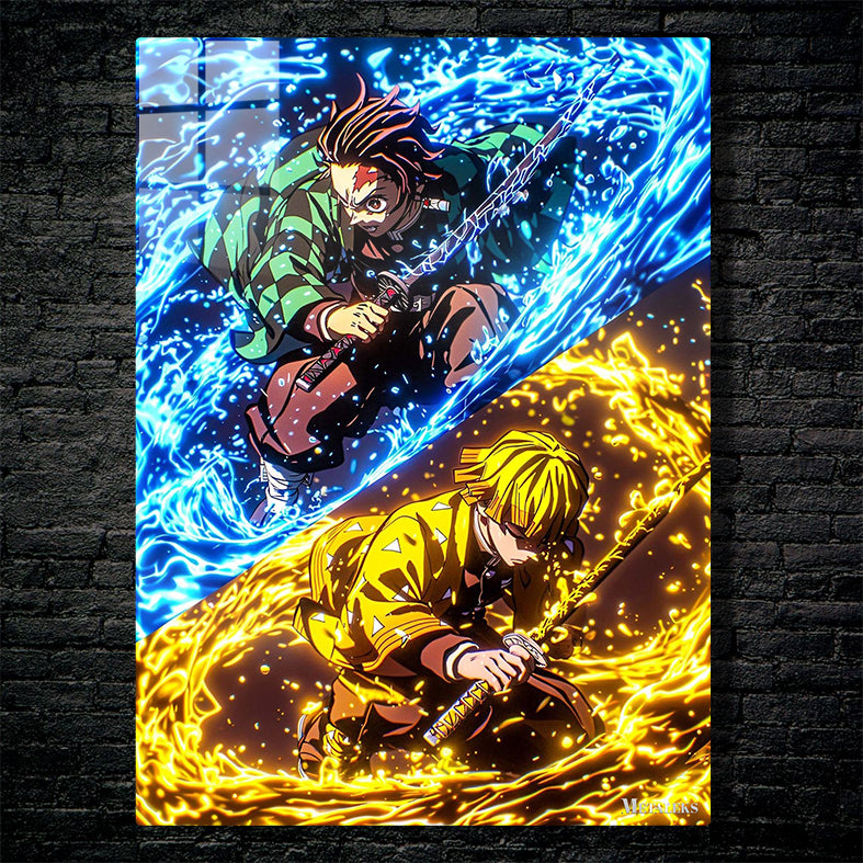 Tanjiro Kamado Zenitsu Agatsuma Demon Slayer  A0722